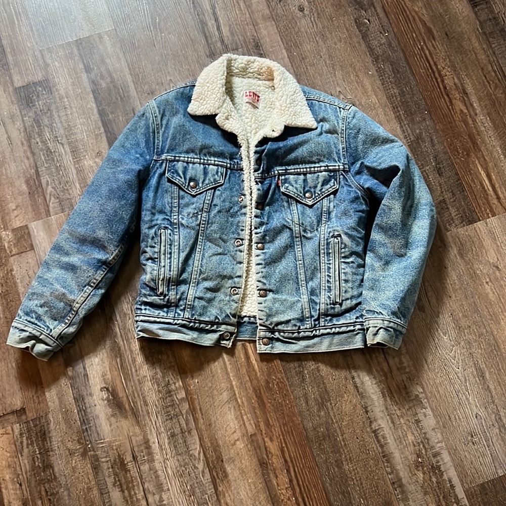 Vintage Sherpa levis jacket